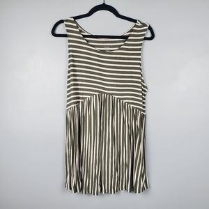 Ingrid Maternity by Ingrid and Isabel striped babydoll tank Size Medium